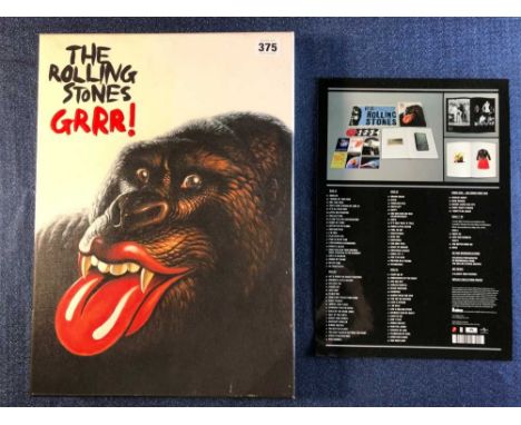 The Rolling Stones - Grrr! box set 2012 deluxe edition, numbered 5 x CD 1 x 7" 5 x art prints, 96 page booklet and replica 19