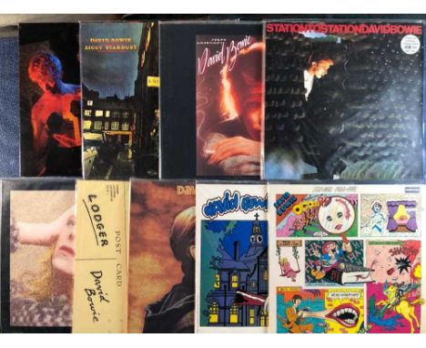 Bowie - 9 LP records various reissues, Let's Dance HMV exclusive limited edition (1500) blue transparent remastered sealed, 3