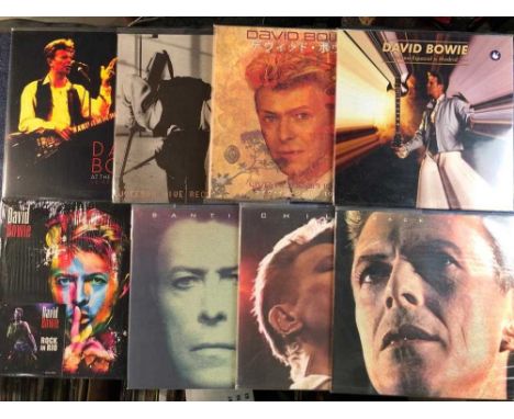 Bowie - Live unofficial releases, 10 LP record albums 90-95 including - At the national bowl UK broadcast 1990 (5th Aug Milto