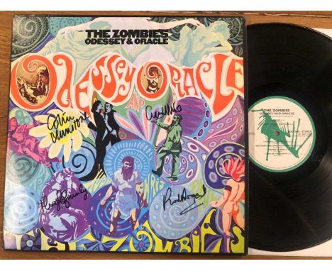 The Zombies - Odessey And Oracle LP Record, Signed by all 4 members, 2015 US Reissue Varese Vintage.