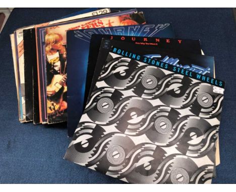 Rock/Soul - 12 LP records and 5 x 12" singles including The Rolling Stones, Journey, Thin Lizzy etc