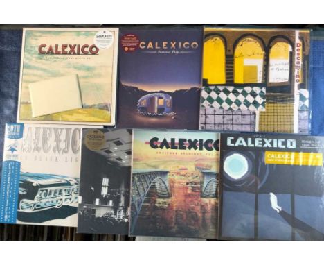 Calexico - 6 LP records plus 1 x 12" single; Ancienne Belgique vol 2, 2 x LP 2013, Spiritoso Ltd edition white vinyl, Edge of