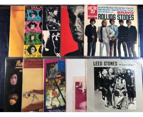 The Rolling Stones - 10 Lp records - Goats Head Soup 1st Uk pressing (1 insert only) Some Girls 1st UK pressing uncensored sl
