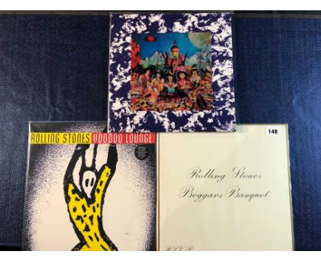 The Rolling Stones - 3 Lp records, Voodoo Lounge 2 x Lp 1994 press virgin V2750, Their Satanic Majesties request - RSD 2018 l