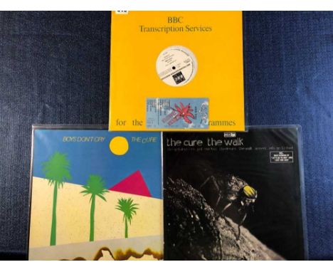 The Cure - 3 x LP records and ticket, BBC transcription services in concert - 393 (Glastonbury 1986) Unofficial release, Boys