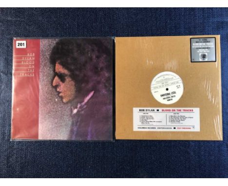 Bob Dylan - 2 LP records - Blood on the Tracks UK pressing with 'Mural' back and Blood on the Tracks 'test pressing' RSD 2019