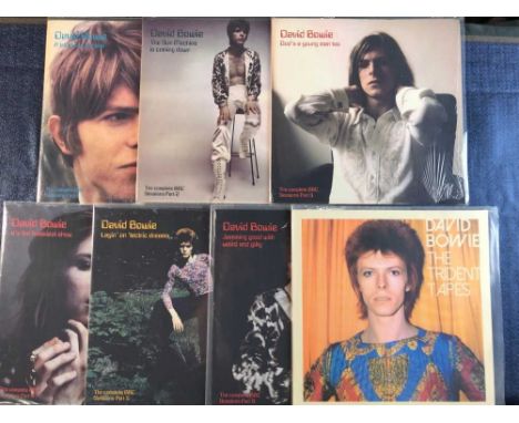 Bowie - 7 Lp records, Unofficial releases - The complete BBC session part 1-6, A Tripper to the last, The Sun machine is comi