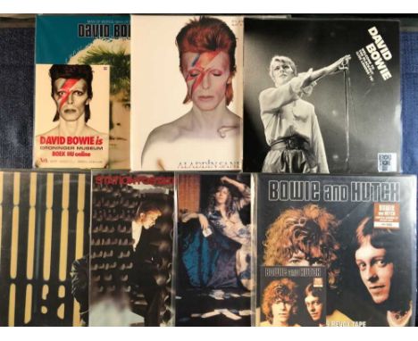 Bowie - 7 LP records, 5 Parlophone recent reissues, Man of Words/Man of Music (space oddity) exclusive to Dutch exhibition 20