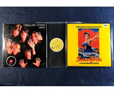 The Rolling Stones - 2 Lp records 1 x 12", Some Girls (live in Texas 78) 2012 US pressing 2 x Lp and 1 x DVD red and yellow v