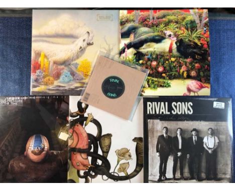 Rival Sons - 5 LP records and 1x7" single; Head Down - Sealed 2012 UK pressing 2xLP, Pressure &amp; Time - Sealed 2011 UK &am