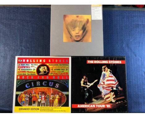 The Rolling Stones - 3 x Box sets, Goats head soup 2020 deluxe box set 3 CDs 1 x Blu ray, 4 x posters and book, Rock and Roll