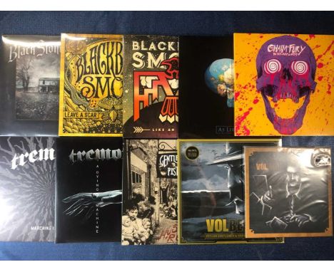 Various Metal - 9 LP records and 1x10" single; Blackberry Smoke: Leave A Scar Live - Sealed 2014 2xLP limited edition 'bottle