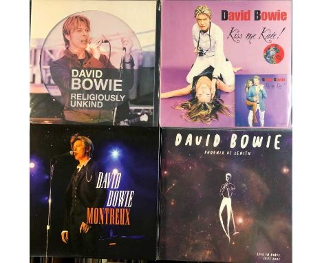 Bowie - Live unofficial releases 10 LP record albums 2002-2006 including - Religiously unkind picture disc (New York 14.6.02)