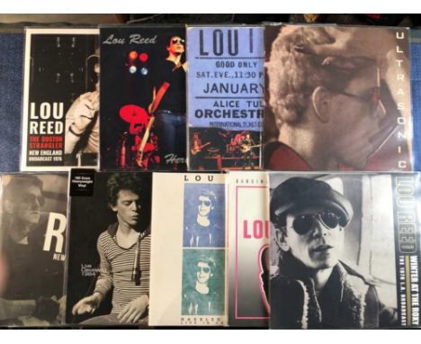 Lou Reed - 9 LP records, Live recordings - Ultrasonic, Hero and Heroine Dec 26 1972, The Boston Strangler 2 x LP New England 
