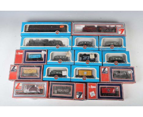 A collection of Mainline Railways, Graham Farish, Lima and Airfix OO gauge items, including locomotives and tenders, goods wa