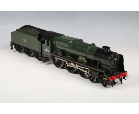 A Bassett-Lowke Special Limited Release O gauge BL99015 Rebuilt Scot Class locomotive 46100 'Royal Scot' and tender in BR gre