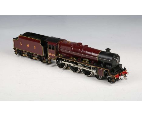 An ACE Trains O gauge Jubilee Class locomotive 5690 'Leander' and tender in LMS maroon, boxed with instructions.