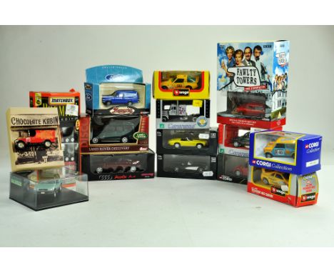 An interesting larger group of diecast from various makers including Corgi, Matchbox and others. Excellent in Boxes.