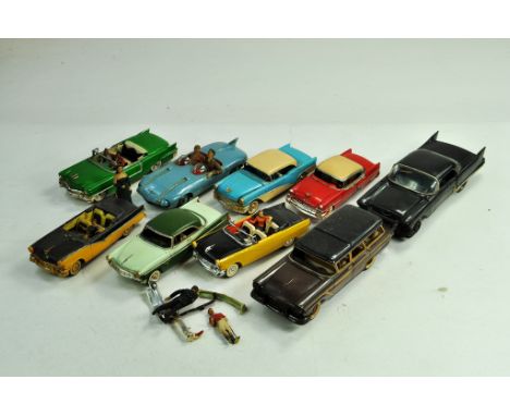 An interesting assortment of assembled Plastic Model Kits depicting classic era vehicles. Some scarce issues (in kit form) in