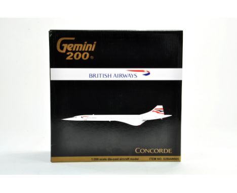 Gemini Models Diecast Model Aircraft comprising 1/200 Concorde British Airways. Sold as a Factory Return with minor faults. P