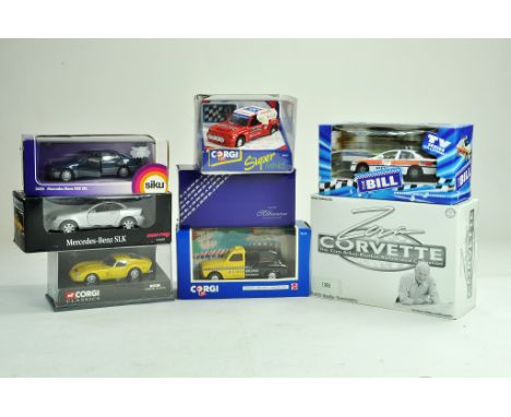 A group of diecast comprising various makers, Corgi, Siku and others. Excellent in boxes.