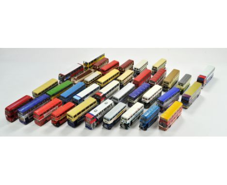 An impressive and large group of 36 diecast double deck buses relating to EFE, Corgi and some others inc Creative Master. 1/7