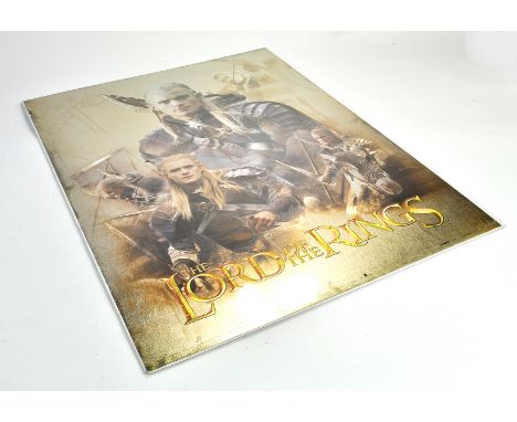 Lord of the Rings LOTR collectables comprising Mounted Large Film / Movie type Poster. 