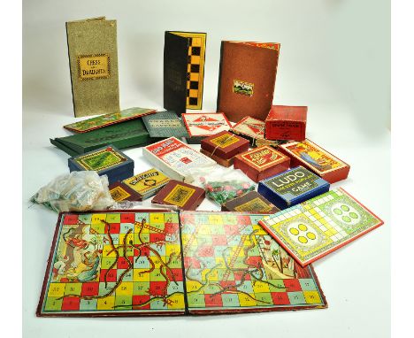 A group of vintage / retro games and boards including Chess, Ludo, Sorry etc. 