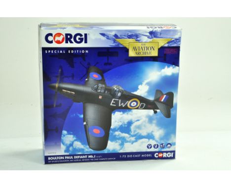 Corgi Diecast Model Aircraft comprising 1/72 No. AA39304 Boulton Paul Defiant MK1. Appears complete with no damage, looks to 
