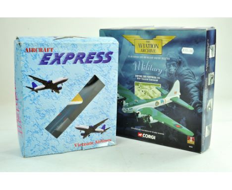 Corgi Diecast Model Aircraft comprising 1/144 No. 48203 Boeing 299 plus one other. Appears complete with no damage, possibly 
