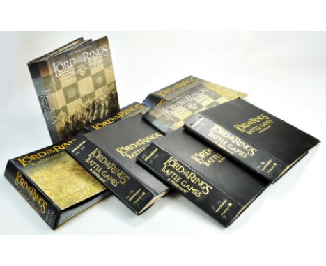 Lord of the Rings LOTR collectables comprising large collection of binders pertaining to varies series of collections for LOT