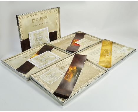 Lord of the Rings LOTR collectables comprising Limited Edition Lithographic Art Print Collection x 5. Appear Excellent. 