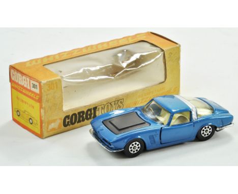 Corgi No. 301 ISO Grifo 7 Litre in Blue. Appears very good to excellent, in a fair, much faded box.