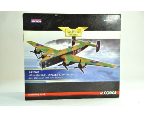 Corgi Diecast Model Aircraft comprising 1/72 No. AA37202  HP Halifax B.III. Appears complete with no damage, possibly removed