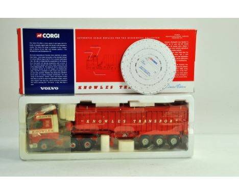 Corgi diecast truck issue comprising 1/50 No. CC12410 Volvo FM Tipper in the livery of Knowles. Excellent in box. 
