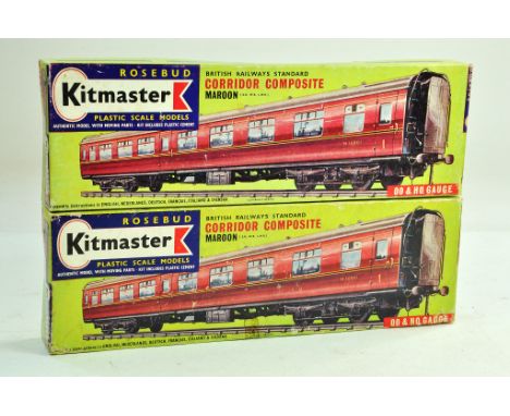 Duo of Kitmaster Corridor Composite Coaches. Unbuilt - Complete.
