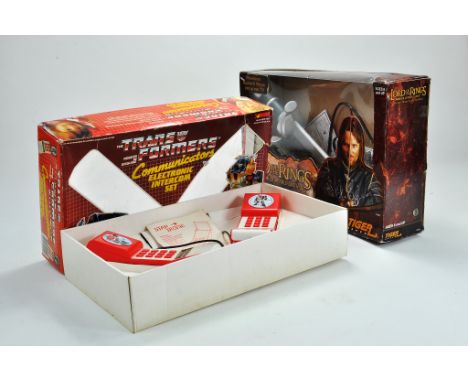 Vintage Transformers Communication Intercom Set (appears very good), plus Lord of the Rings issue. 