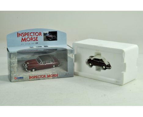 Corgi 1/43 diecast Inspector Morse Promotional issue plus one other. Excellent.