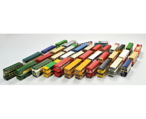 An impressive and large group of 37 diecast double decker buses relating to EFE, Corgi and some others inc Creative Master. 1