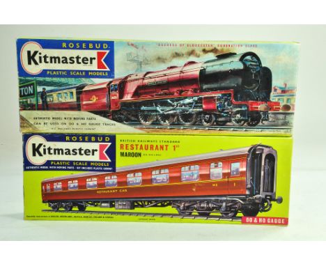 Kitmaster Duchess of Gloucester Locomotive plus Restaurant Car. Unbuilt - complete.