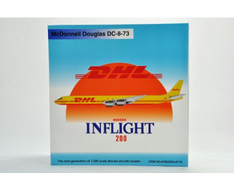 Inflight Models Diecast Model Aircraft comprising 1/200 McDonnell Douglas DC8 DHL. Sold as a Factory Return with minor faults