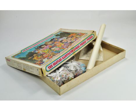 A scarce original Beatles Illustrated Lyrics Jigsaw Puzzle. Complete with pieces, leaflet and poster. Vendor has verified com