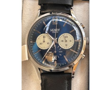 Gents Henry of London chronograph wristwatch working 