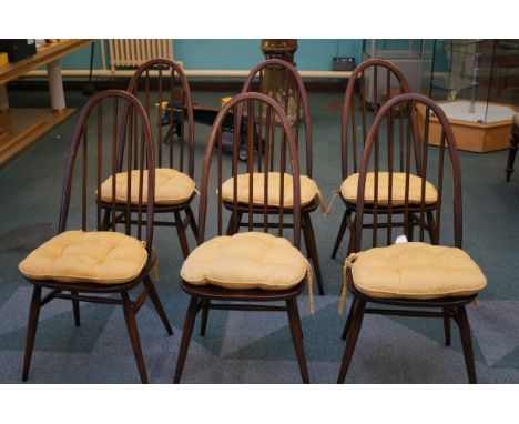 Set of 6 Ercol dining chairs 