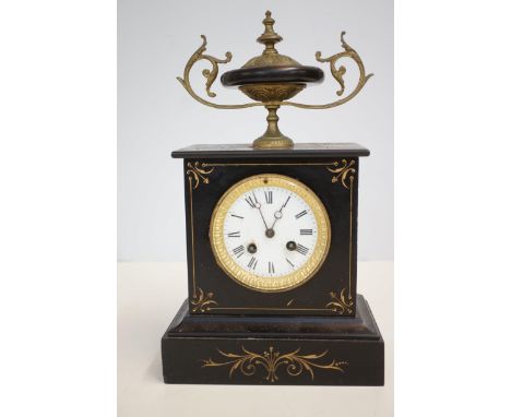 Belgium slate mantle clock 