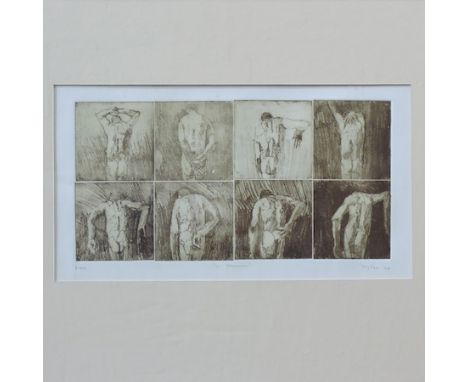 Philip Tyler, b.1964, In Memoriam, lithograph, signed in pencil, proof and dated '94, 20 x 39cm