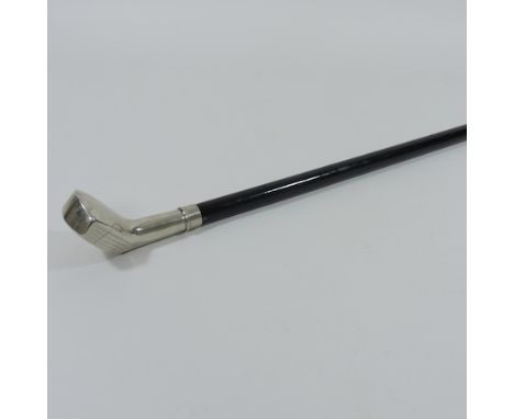 A reproduction ebonised Sunday stick