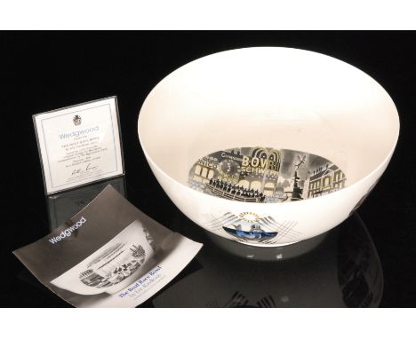 A limited edition Wedgwood 'The Boat Race Bowl' designed by Eric Ravilious, issued in 1975 from the original 1938 design, num