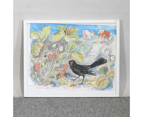 Mark Hearld, b1974, Pick Your Own, lithograph, 24/75, signed and dated 09, 36 x 48cm, together with Mark Hearld's Workbook, b