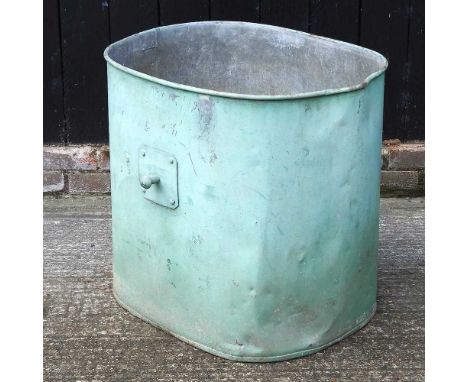A galvanised garden planter73w x 58d x 67h cm
